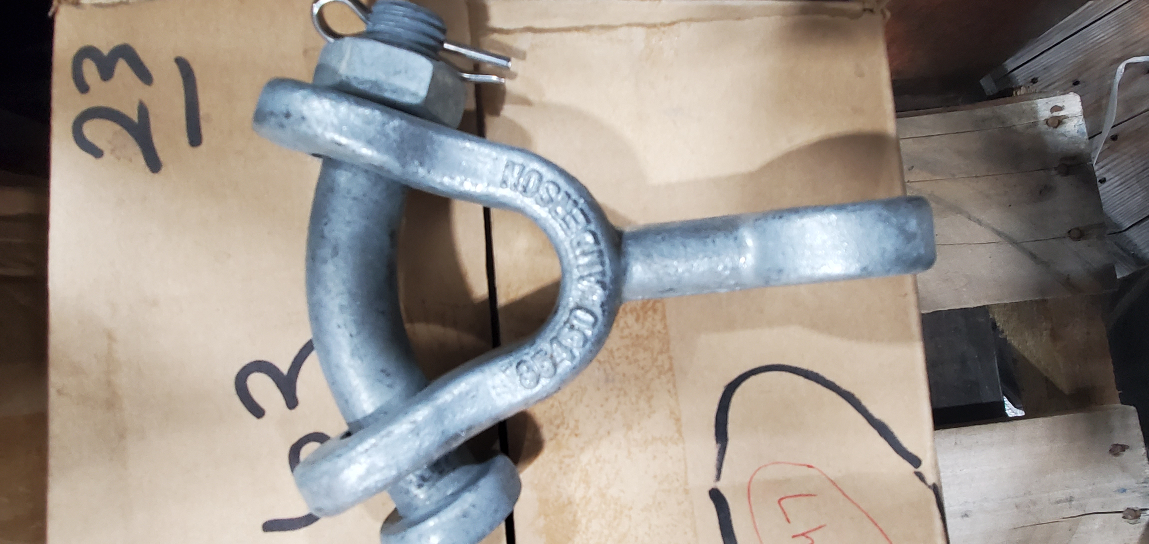 EYEBOLT, DROP FST GALVS CLEVIS Y TYPE